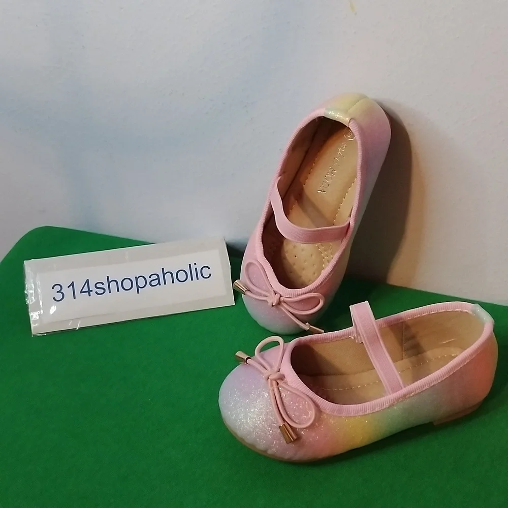 Toddler Girls Rainbow Ballet Flats